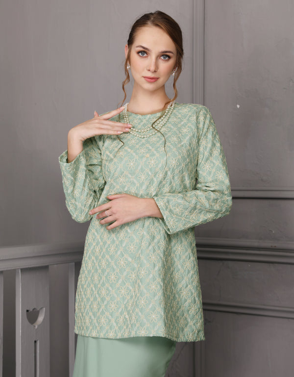 BAJU KURUNG MODEN NOELLE (MINT)